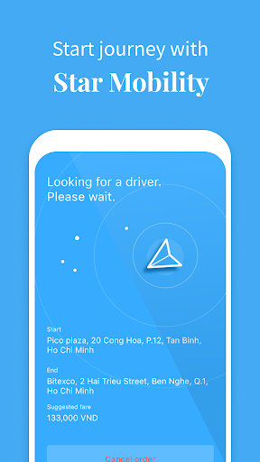 Android application Star-T - Booking Car screenshort