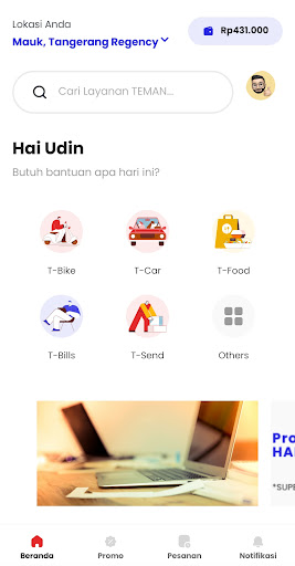 Android application Teman App screenshort