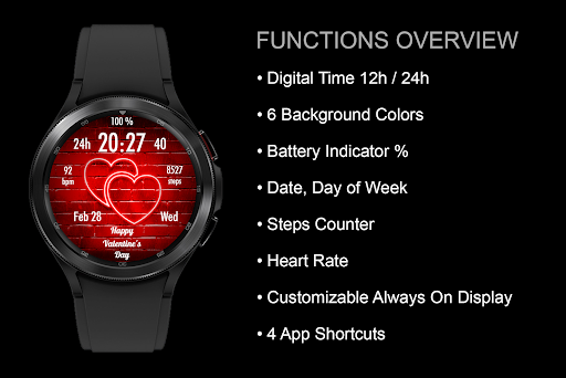 EY31 Valentines WatchFace Screen 3