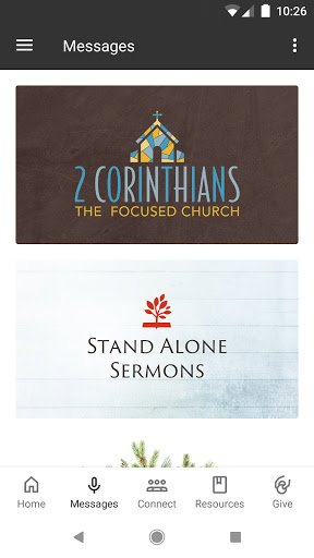 Providence Church App Screen 2