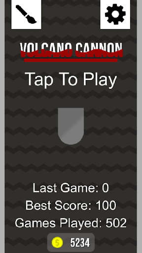 Android application Volcano Cannon screenshort