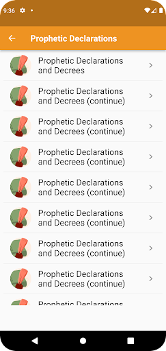 Prophetic Declarations Screen 2