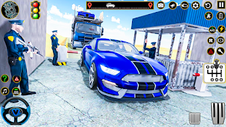 US Police Car Transport Games - Screenshot 1
