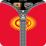 Kyrgyzstan Flag Zipper Lock icon