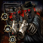 Cover Image of Descargar Horror Ghost Skull Gun Theme 1.1.3 APK