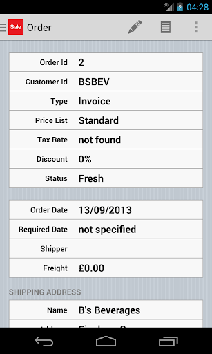 Sales Manager Screen 2