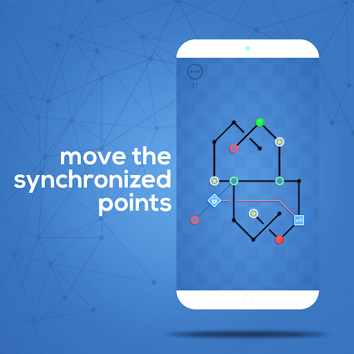 Dots Sync Symmetric brain game 1.0 Apk poster-1