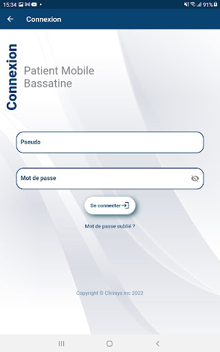 Patient Mobile Bassatine Screen 2