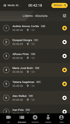 Live Federación Atletismo CyL Screen 3