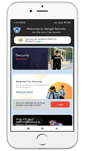 Android application Sehgal Security App screenshort