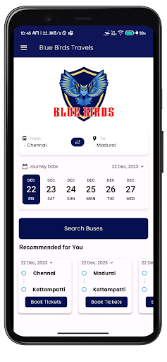Blue Birds Travels Screen 2