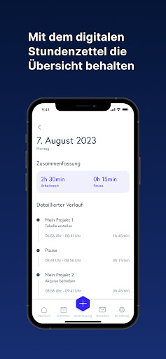 mycompleet time Screen 2