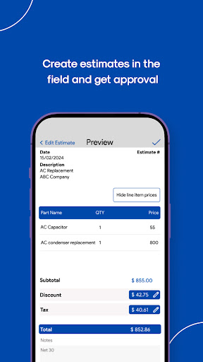 Android application IndusTrack screenshort