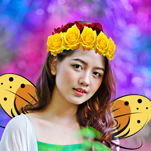 Flower crown photo editor neon Download on Windows