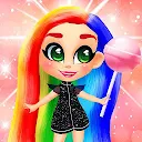 Candy Hair：可爱的娃娃发型、化妆和换装游戏 