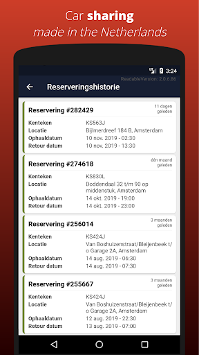 ConnectCar - autodelen Screen 2