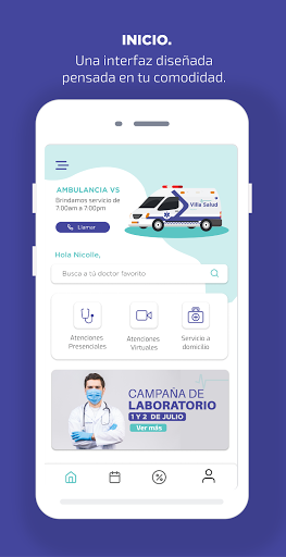 Android application Villa Salud screenshort