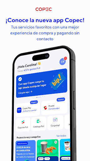 Android application Copec screenshort