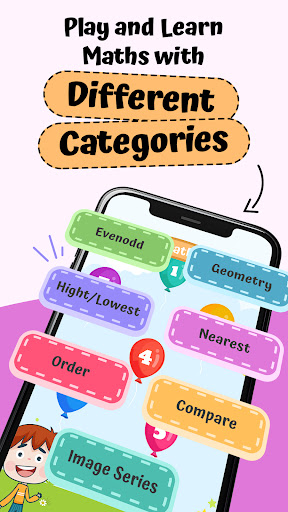 Android application Maths Activity age 5-15 screenshort