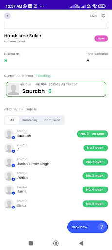 Salon Shop Screen 2