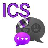 GO SMS THEME-Smooth ICS Purple icon