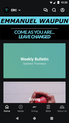 Android application Emmanuel Waupun screenshort