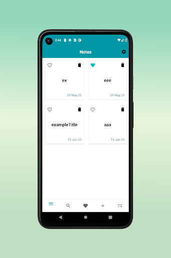 Android application I Notes screenshort