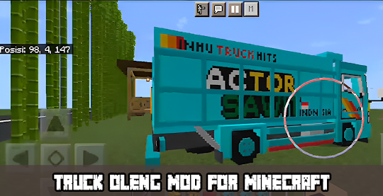 Truck Oleng Mod in Minecraft