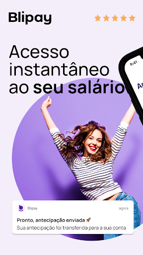 Android application Blipay: Antecipação de salário screenshort