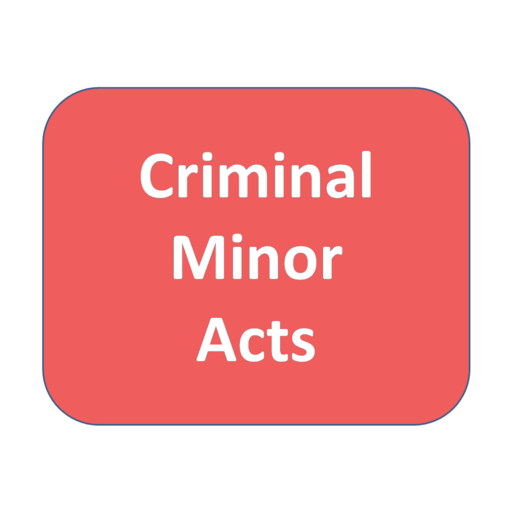 Criminal Minor Acts (Bare Acts