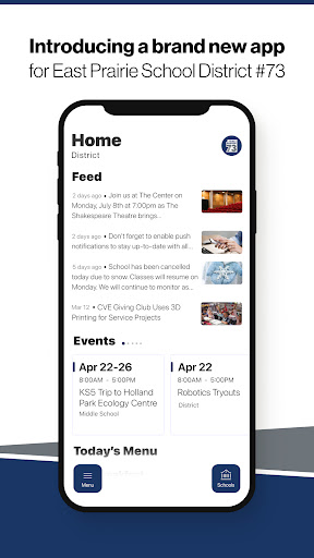 Android application East Prairie School D73 screenshort