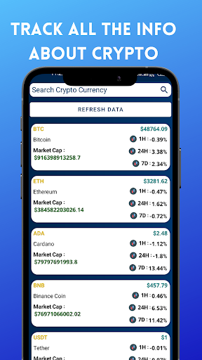 Bitprice - Crypto Tracker Screen 2