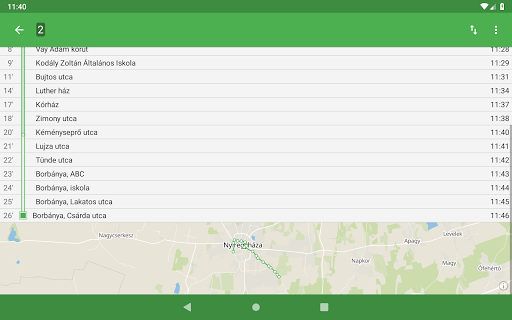 Nyíregyházi Menetrend