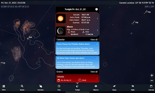 لقطة شاشة SkySafari 7 Pro