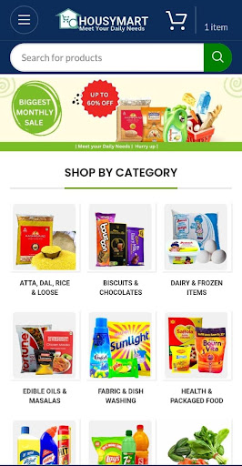 HOUSYMART: Online Shopping App Screen 3