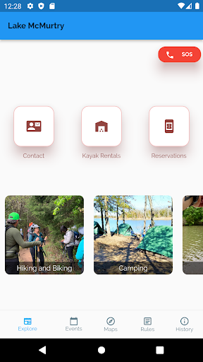 Android application Lake McMurtry Friends screenshort