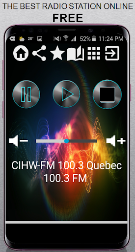Android application CIHW-FM 100.3 Quebec 100.3 FM screenshort