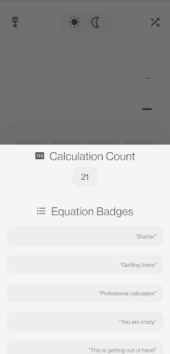 Achievement Calculator Screen 3