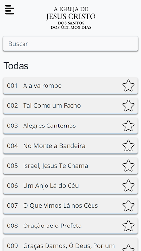 Android application Hinário SUD Áudio e Letras screenshort