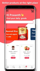 dynocart: Online Grocery, Home