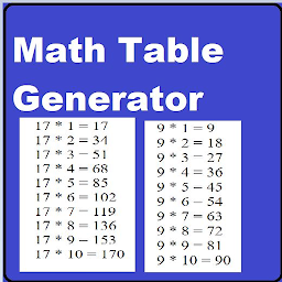 Maths Tables च्या आयकनची इमेज