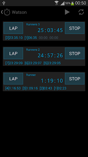 Watson Multi Stopwatch Timer Screenshot 3 - AppWisp.com