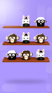 Animal Color Sort Puzzle Game