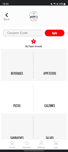 Screenshot of Papas Pizza Cafe