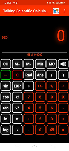 Scientific Calculator Talking