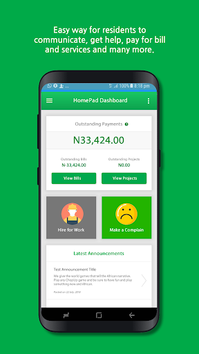 Android application HomePad screenshort