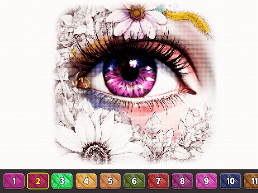 Cross Stitch: Color by Number - Puzzle - games