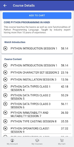 Edusaa Learning Platform Screen 2