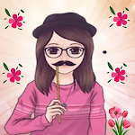 Cover Image of Download Cute Girl Animated Stickers  APK