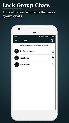 Chat Lock for Whatsup Business Screen 3